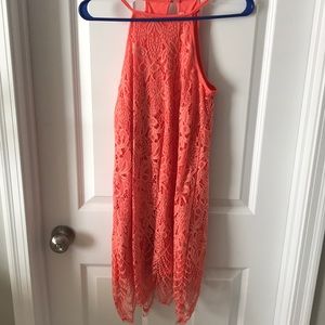 Macy’s Orange Lace Dress